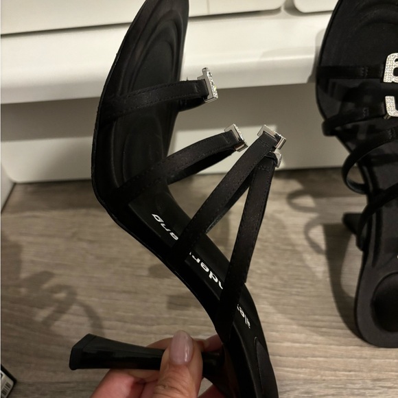 Alexander Wang embellished logo satin mules. Size 7.5 - Picture 6 of 9